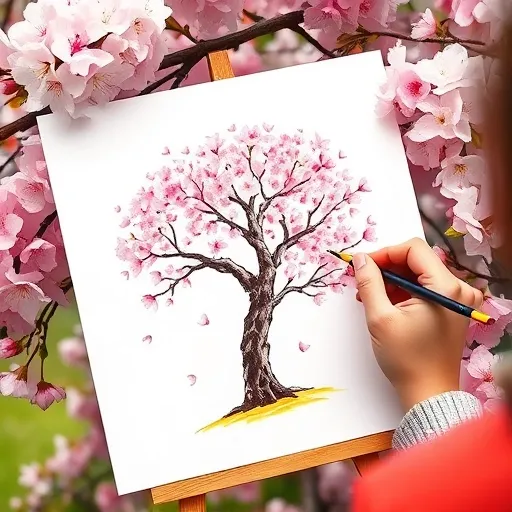 2. 초보도 실패 없이 시작하는 벚꽃그림 기본기: 재료 선택부터 스케치 팁까지