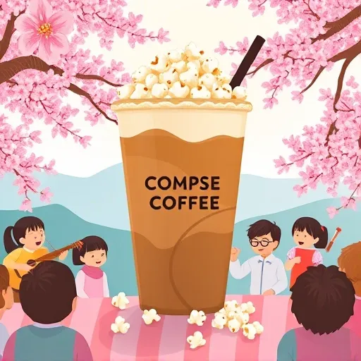2. 컴포즈커피 벚꽃팝콘: 맛과 비주얼, 그리고 내돈내산 후기!